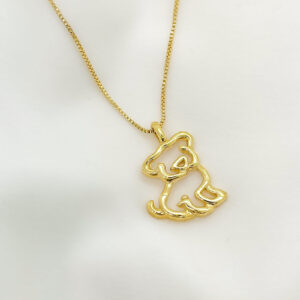 Colar doguinho contorno delicado